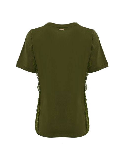 T-shirt in cotone e pizzo NO SECRETS | 251NS059ALGARONI